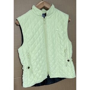 Riding Sport Equestrian Wear Vest Mint Green Ladies Large Double Zipper Pockets